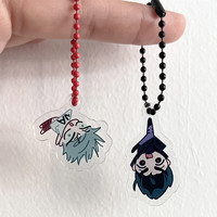 Alien Stage Ivan&Till Acrylic Keychain Cosplay Anime Key Chain Bag Pendant Keyring  Jewelry Accessoies Prop