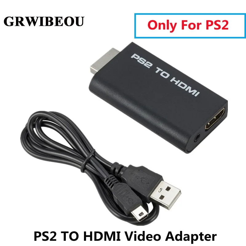 

PS2 To HDMI-compatibale 480i/480p/576i Audio Video Converter Adapter With 3.5mm Audio Output Supports For PS2 Game Console