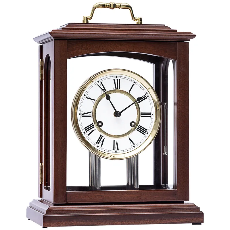 

Living room solid wood sitting clock Tabletop Bogu shelf decorative table clock