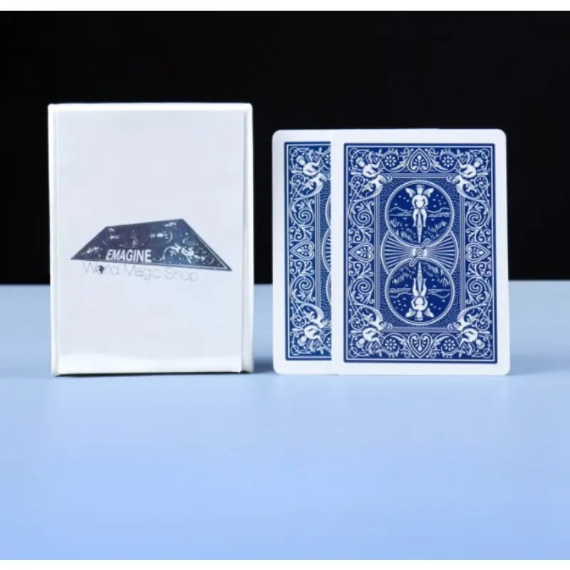 Emagine by Sebastian Calbry Magic Trick Gimmick with Online Instructions Close-Up Poker Card Magic Props Magician Funny Magia