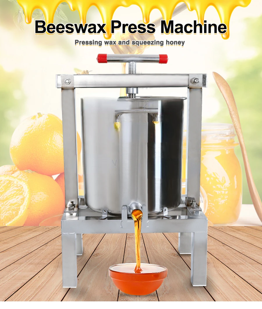 Stainless Steel Honey Pressing Household Solid Honey Presser Bee Wax Beekeeping Equipment Honey Press Machine