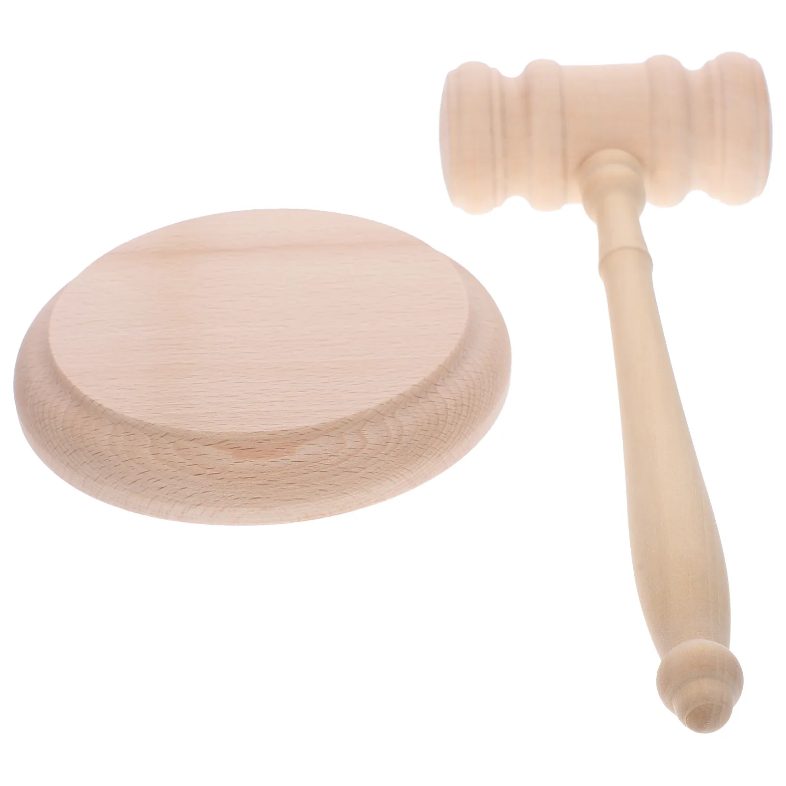 1Set Solid Hardwood Gavel for Judge Lawyer Auctioneer Loud Distinctive Knock Sound Smooth Finish Portable Compact Size Perfect
