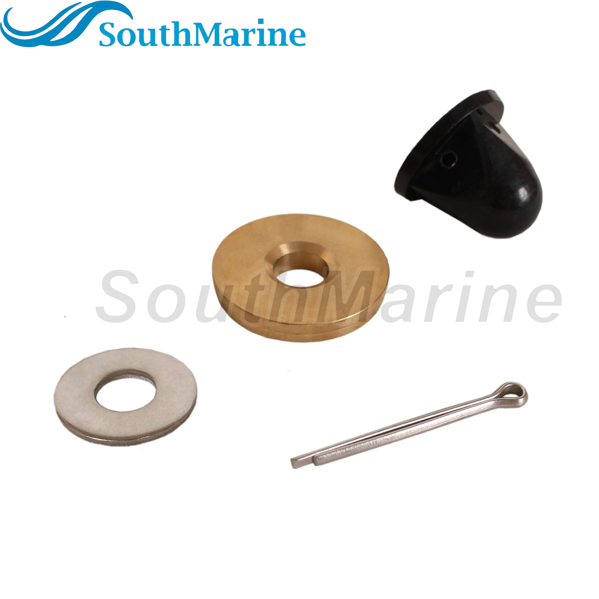 Boat Motor 6L5-45987-00/01 Propeller Spacer, 6L5-45616-00 F4-03080000 Nut, 90201-08M54 Washer, 91490-25030 Pin for Yamaha 4-6HP