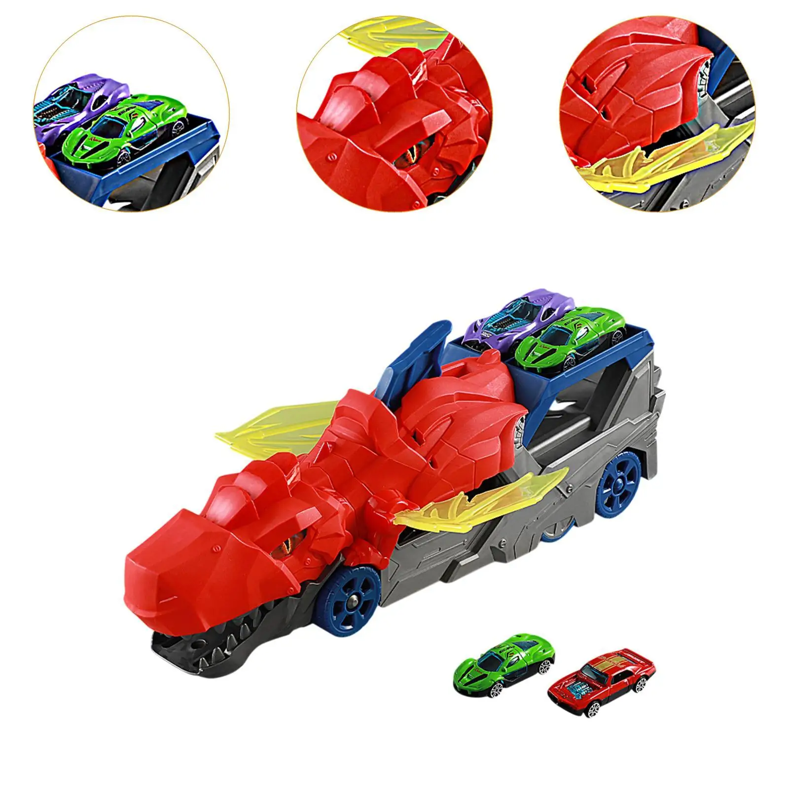 Dinosaur Transport Truck Toy Toddler Truck Toys for Birthday Gift Preschool