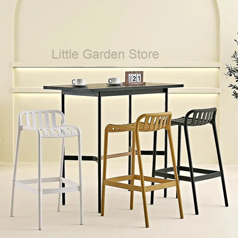 

Minimalist Foot Office Bar Stools Retro Vanity Designer Tall Bar Stools White Reception Cadeira Gamer Frete Gratis Furniture