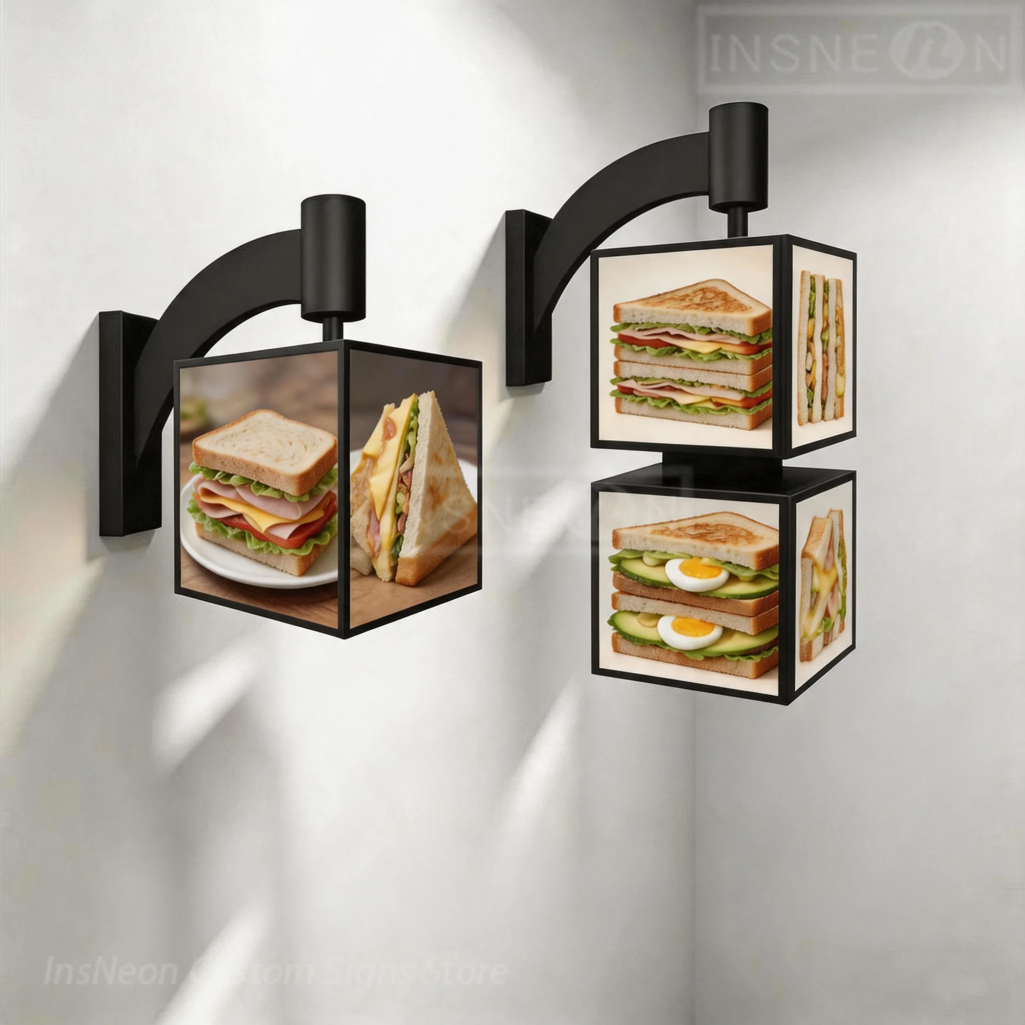 custom-sandwich-rotating-3-sided-led-cube-light-box-wall-hanging-illuminated-signboard-for-bakery-diner-food-business-promotion