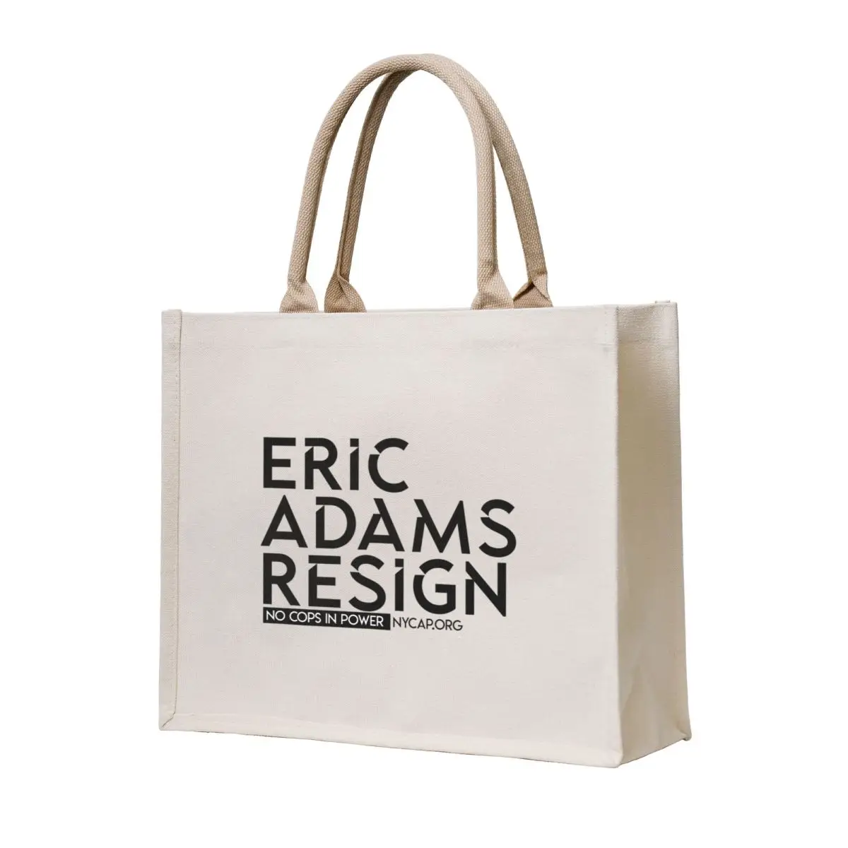 

Eric Adams Resign Tote Bag Women's beach bags personalized tote bag shopper bag woman