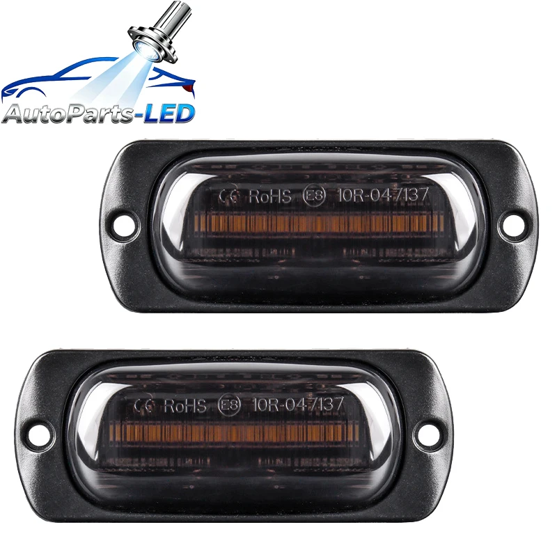 

4pcs 12leds Truck Side Lights Waterproof Oval led Side marker lamp Clearance Warning Light 12-24V For Trailer Van Cars RV Pickup