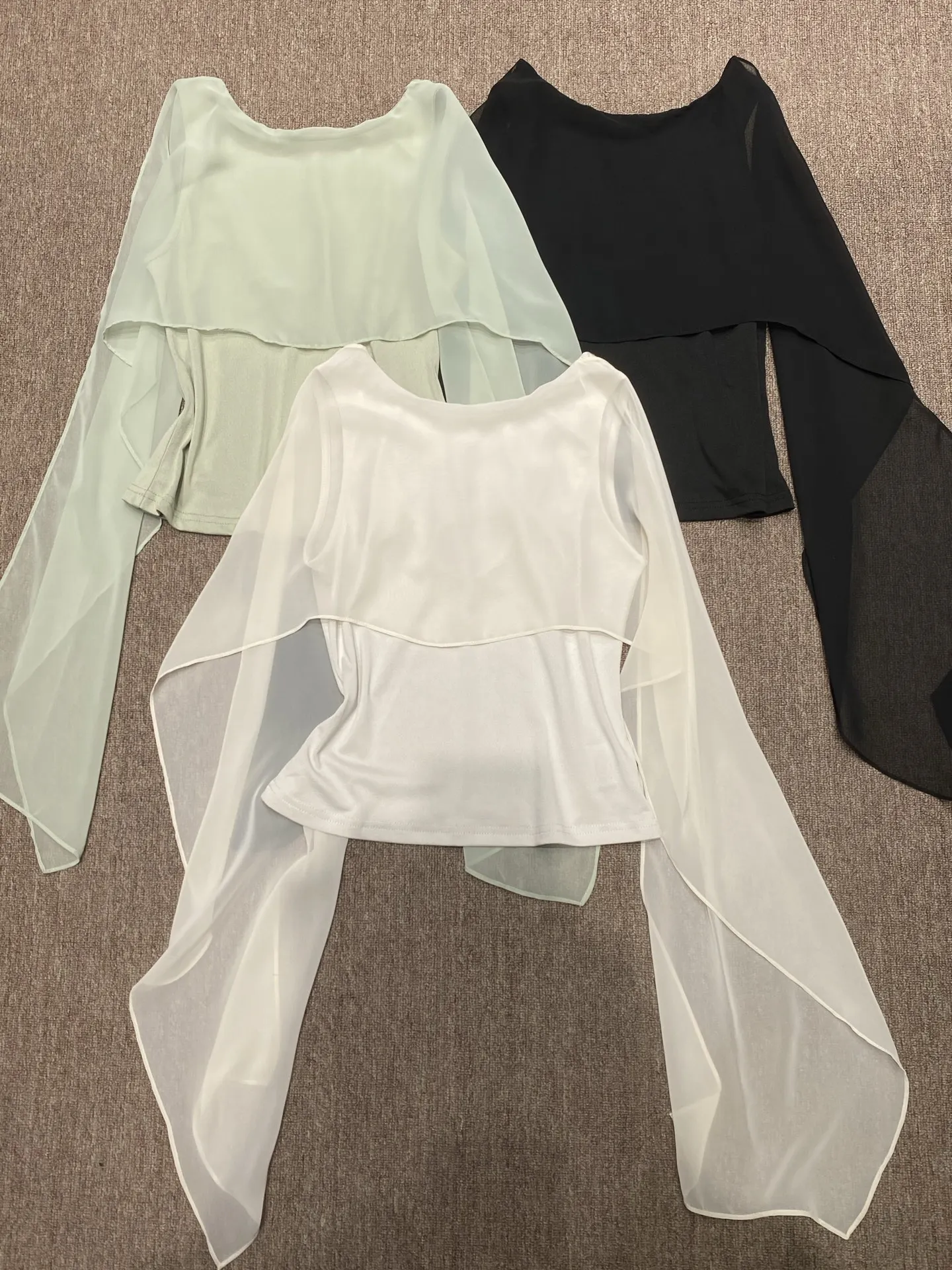 

Elegant Mesh Shoulder Wrap Style Women's Top One-Shoulder Backless Design Lightweight And Breathable Commute Style Polyester ...