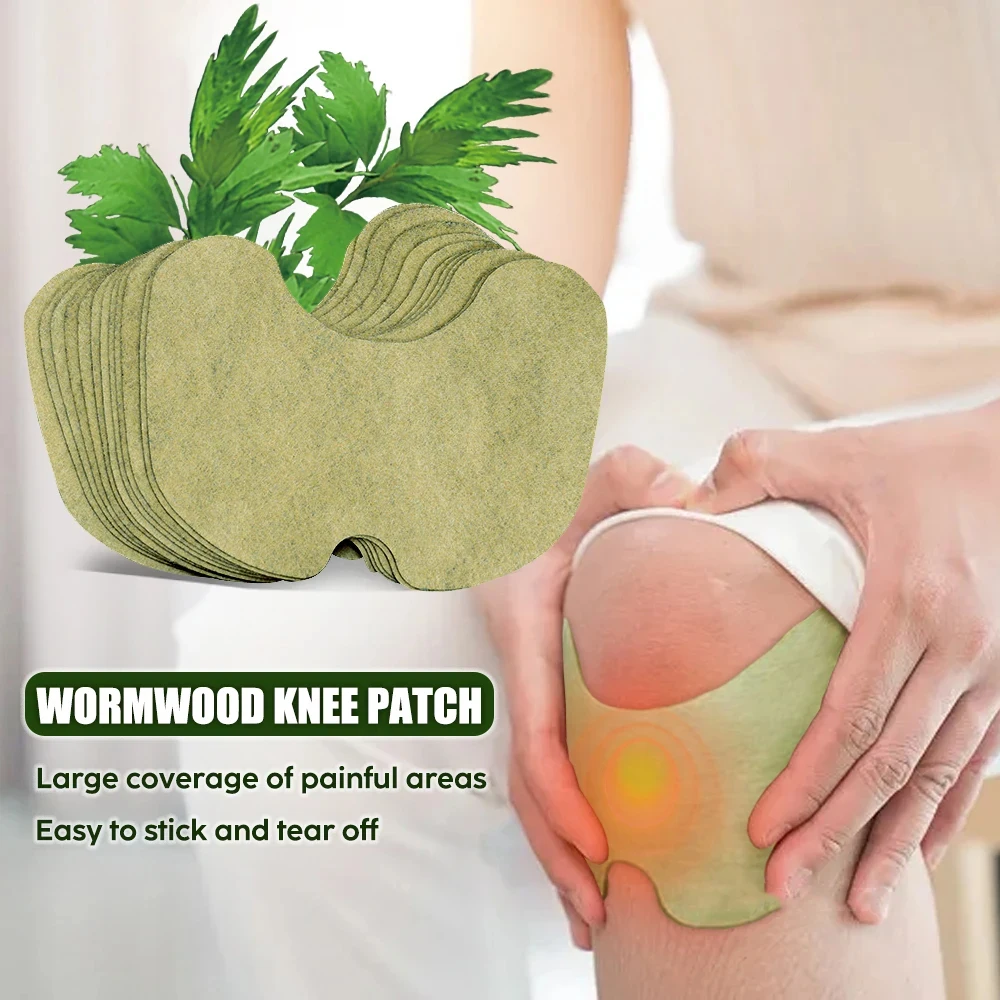 

Wormwood Knee Plaster Acupuncture Massage Patch Warm Knee Patch Heat Compress Care Patch For Athlete Office Person