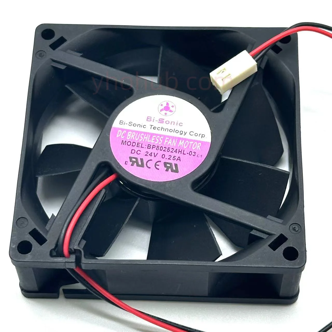 

Bi-Sonic BP802524HL-03 DC 24V 0.25A 80x80x25mm 2-Wire Server Cooling Fan