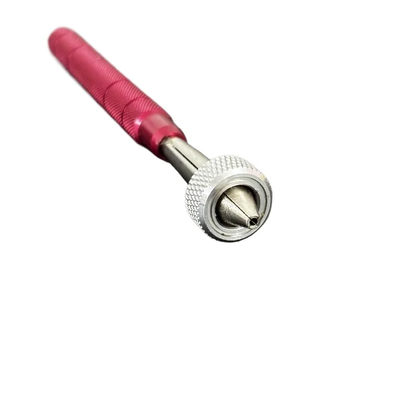 For Watch Tool, Handle Chuck, Perforated and Non-perforated Wheel Clip Lever Holder, Single-head Push-pull Type