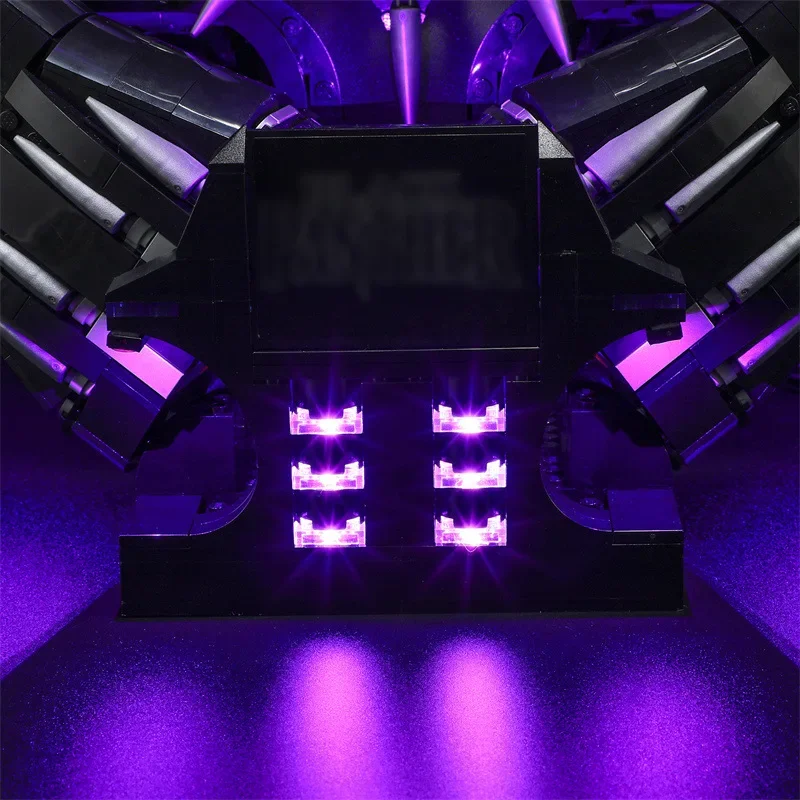 Kit luce LED fai-da-te per LEGO 76215 Black Panther (solo luce LED, senza modello di blocchi)