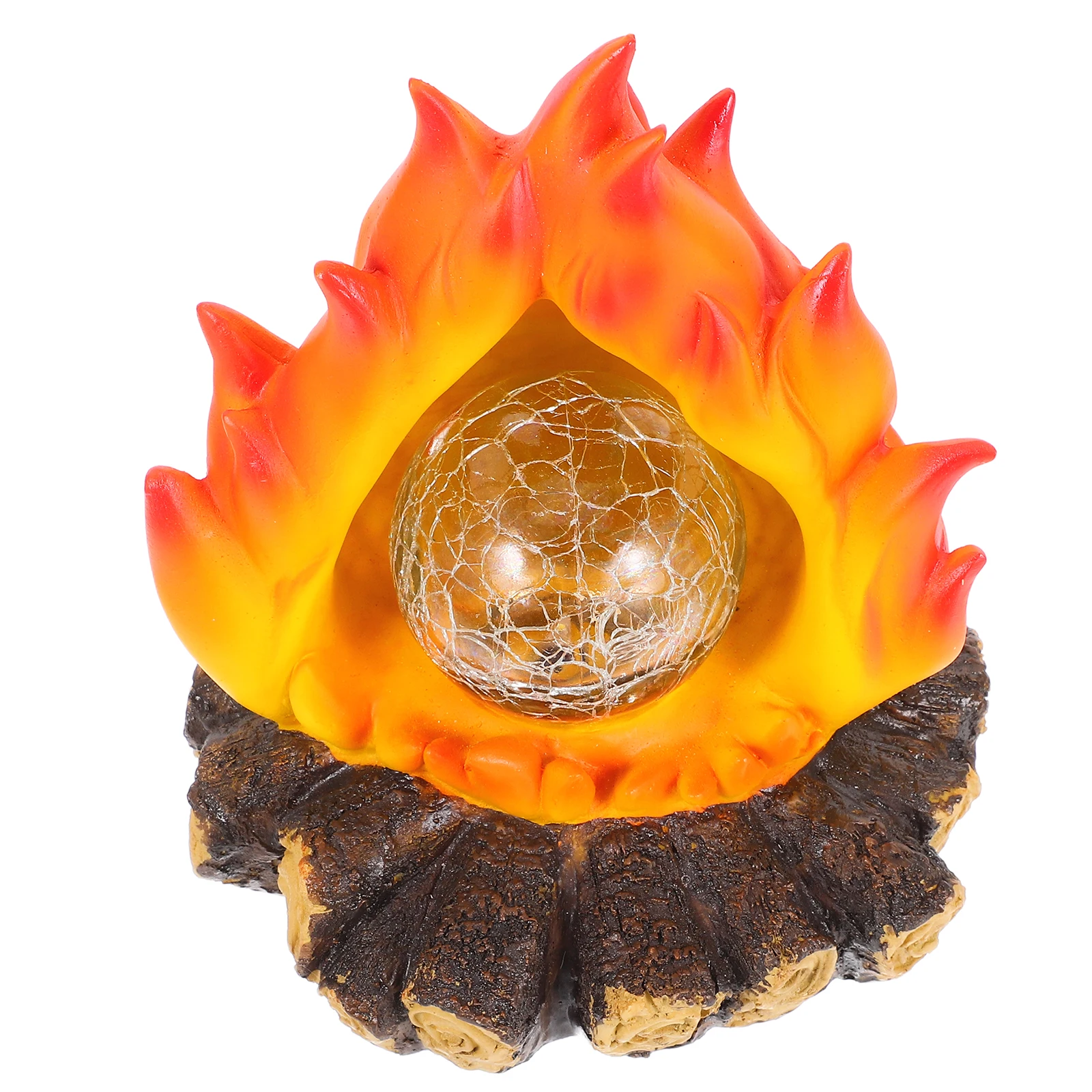 

Solar Powered Realistic Flame Nightlight Solar Garden Decor Campfire Ornament LED Fake Fire Pit Light Outdoor Landscape