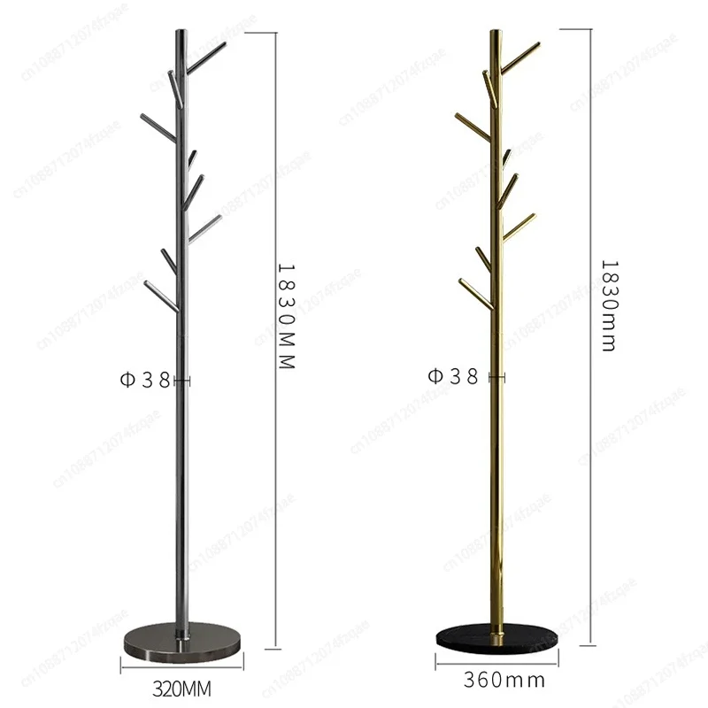 رف معطف فاخر عالي الجودة من الفولاذ المقاوم للصدأ مطلي بالكهرباء على طراز INS الحديث رف تخزين قائم على الأرض مناسب للاستخدام المنزلي