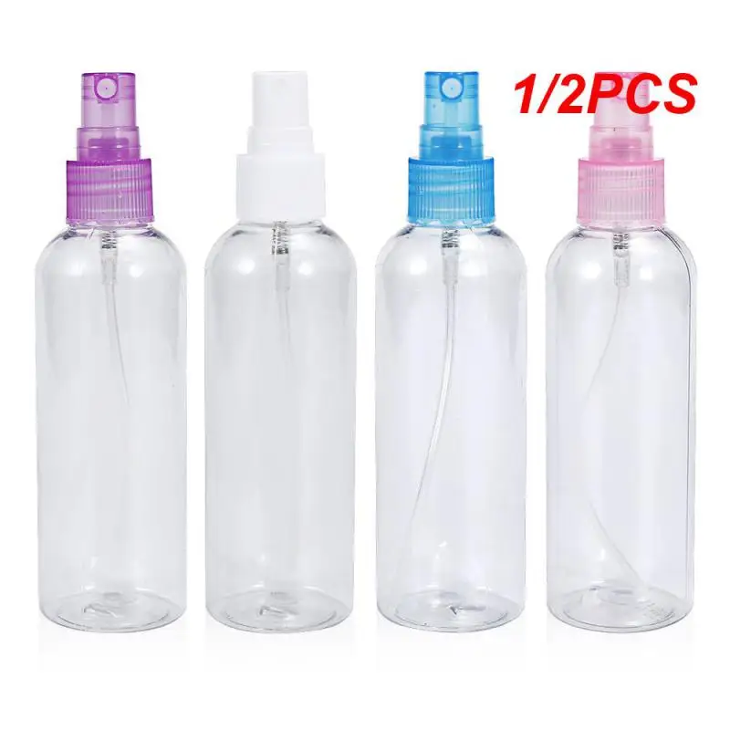 1/2PCS 5~250ml Sprayer Bottles Mini Travel Plastic Empty Bottle Portable Handwashing Transparent Spray Atomizer Refillable