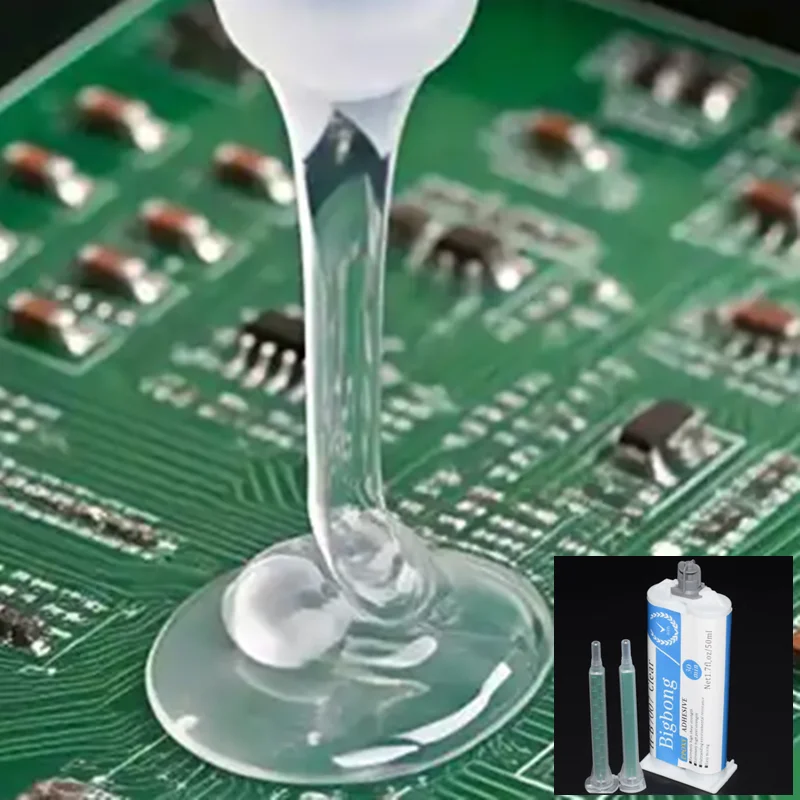 Transparenter 5-Minuten-AB-Kleber 50ml 1:1 Epoxidharz-Klebstoffe & 2 Stück Mischdüsen für Kunststoff-, Metall-, Keramik-, Holz- und Glasverbindungen – Detail 3