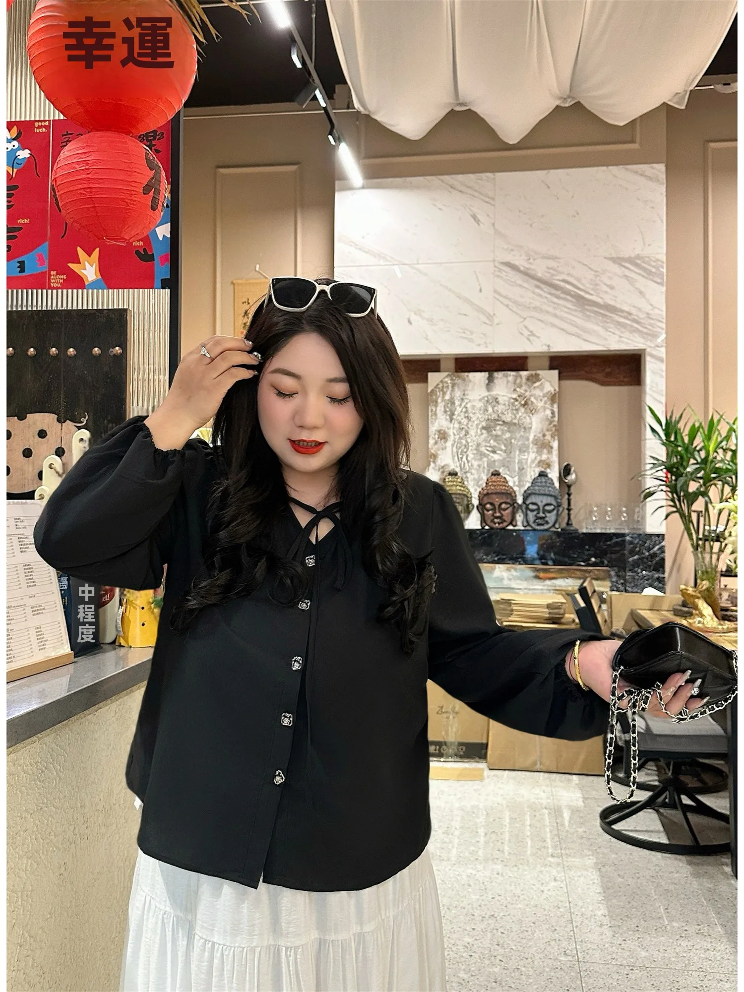 

plus Size Women's Fashionable Short Sleeve T-Shirt Spring New Style All-Match Thick Big Sister Casual Comfortable Polyester