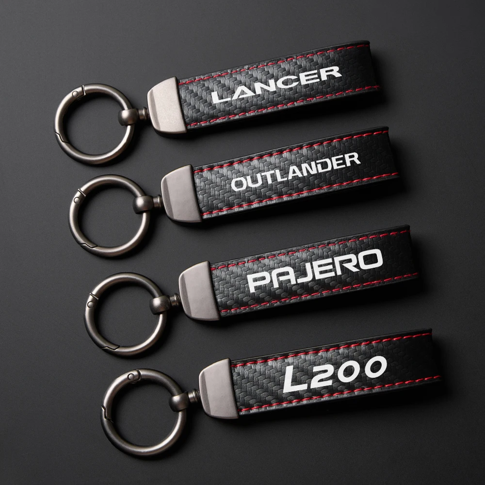 Car Keychain Keyring Auto Accessories For Mitsubishi Outlander Lancer 10 EX ASX Pajero L200 Colt Eclipse Ralliart Triton Delica