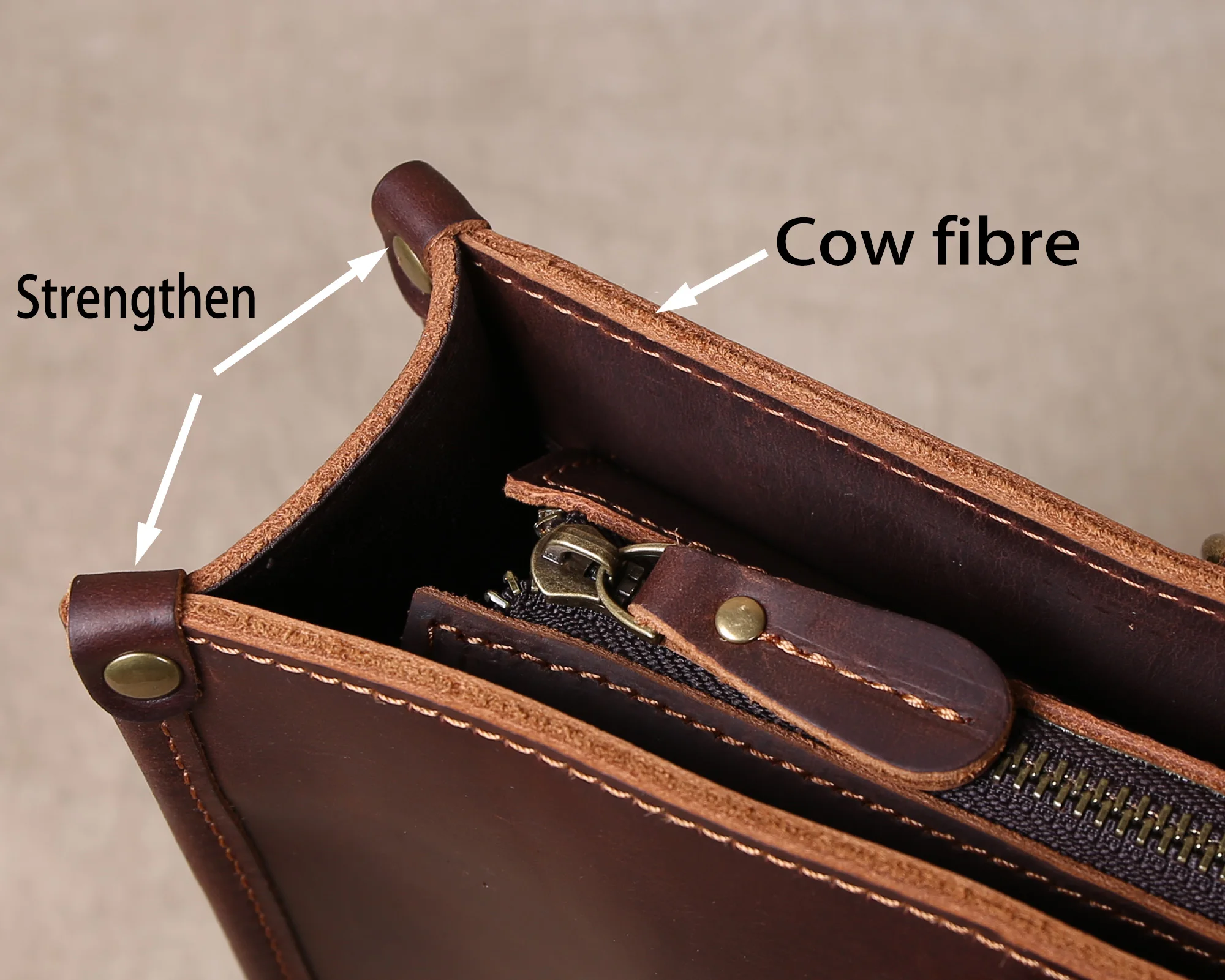 Original Ultra-Simple High Quality Men's Leather Document Baotou Layer Cowhide Computer Bag Business Trip Office Handbag