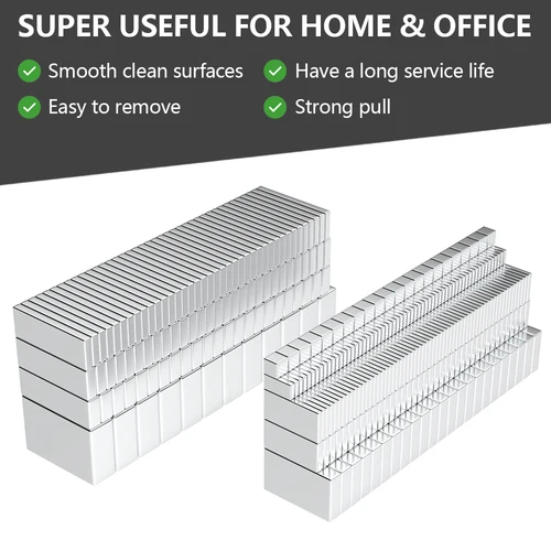 Imagen 2 del producto Bloque magnético de neodimio súper fuerte N35 NdfeB, imanes magnéticos permanentes potentes, imán para refrigerador 5x5x5 20x10x2mm