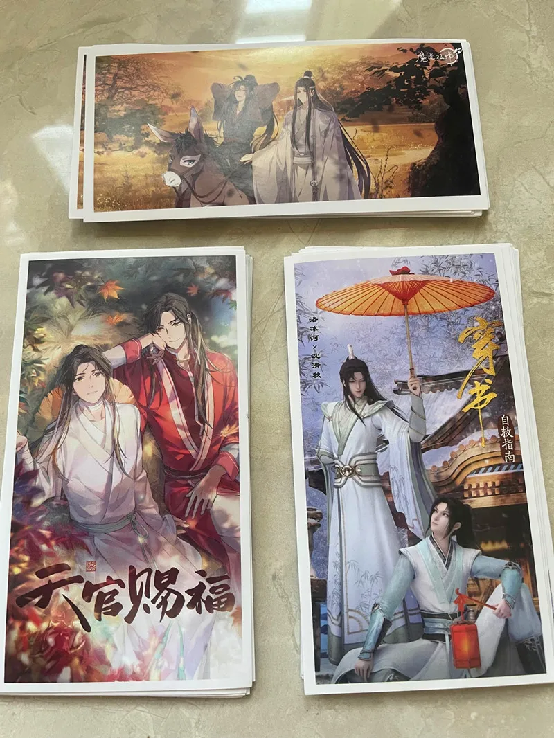 3 PCS Tian Guan Ci Fu Hua Cheng Xie Lian Autocollants Mignons Anime Mo Dao Zu Shi Racaille Méchant Étiquette Autocollant Ordinateur Portable Bagages Décoration