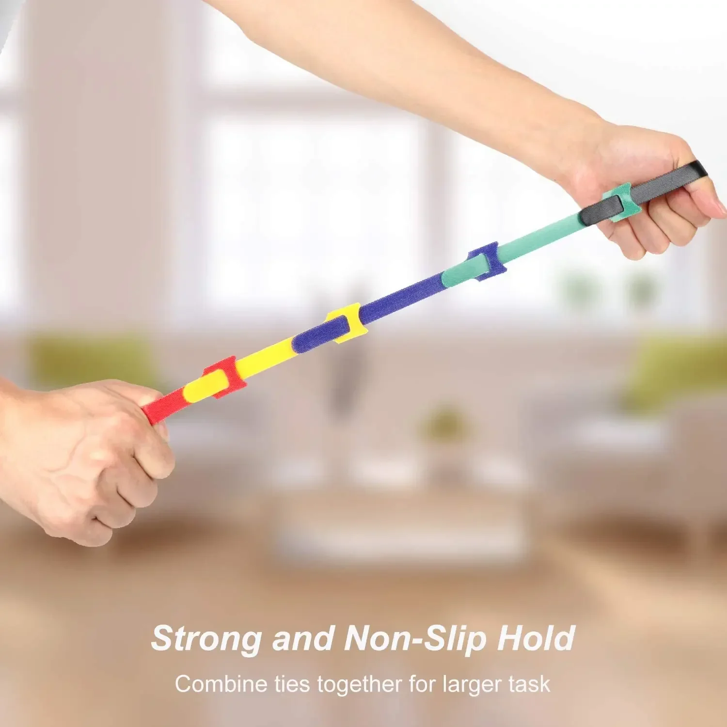 100pcs Releasable Cable Organizer Ties Mouse Earphones Wire Management Nylon Cable Ties Reusable Loop Hoop Tape Straps Tie image 4
