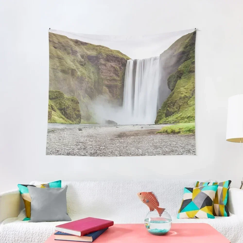 

Skogafoss waterfall Tapestry Decoration Bedroom House Decor Tapestry