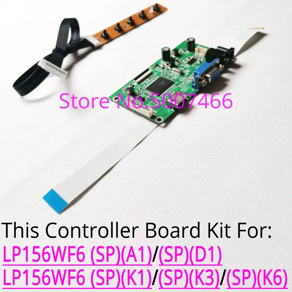 DIY Kit For LP156WF6-SPA1/D1/K1/K3/K6 1920*1080 EDP 30-Pin LCD Screen VGA HDMI-Compatible Display Panel Controller Driver Board