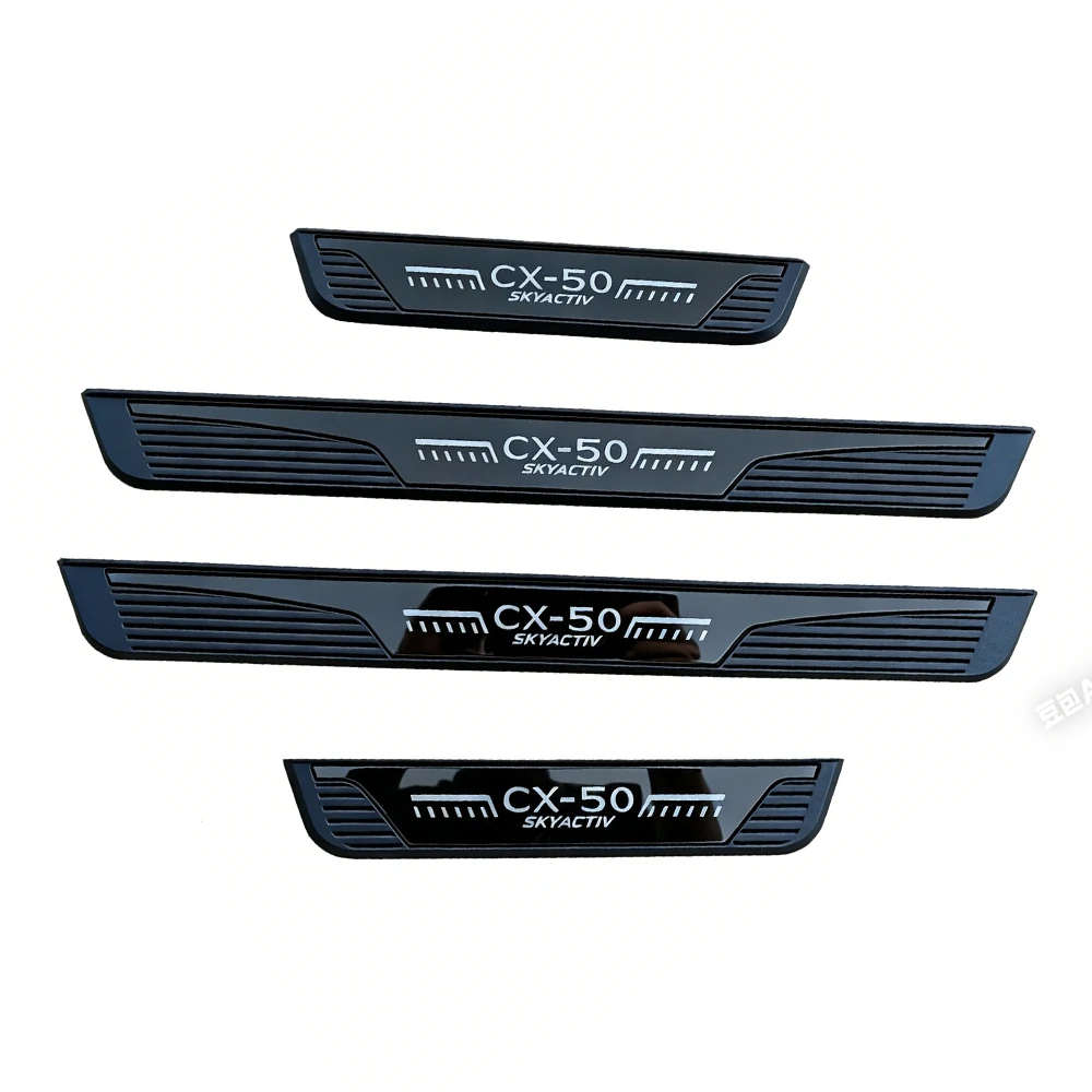 For Mazda CX-50 CX50 2022 2023 2024 2025 Car Threshold Trim Accessories Door Sill Plate Protective Auto Welcome Pedal Interior