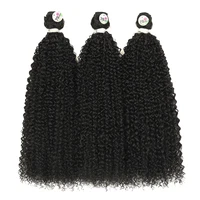 Extensiones de cabello sintético de 28 pulgadas, 100g/1 Uds., mechones de pelo rizado, extensiones de pelo ondulado grueso de 300g para mujeres, envío gratis