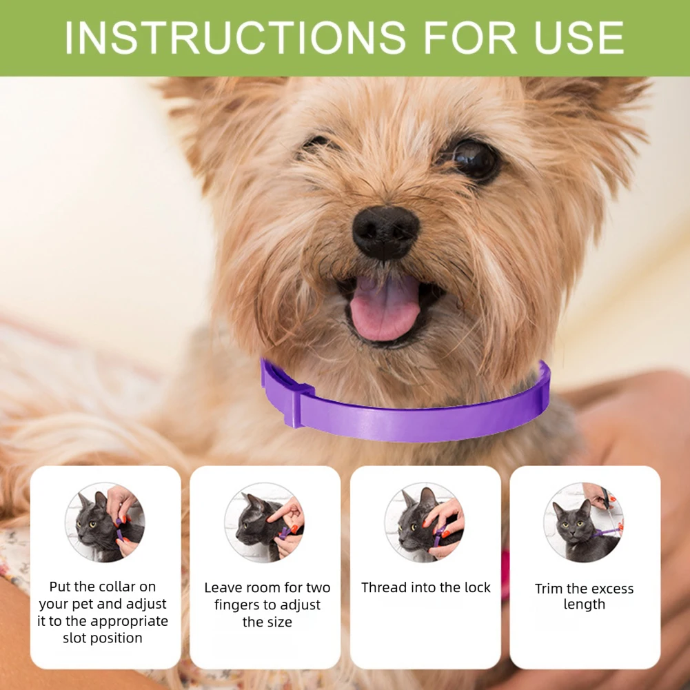 Beruhigendes Pheromon-Halsband für Hunde, lindert Angst und Stress, verstellbar, entspannend, bequemes Halsband, Breakaway-Design für Haustiere – Detail 3