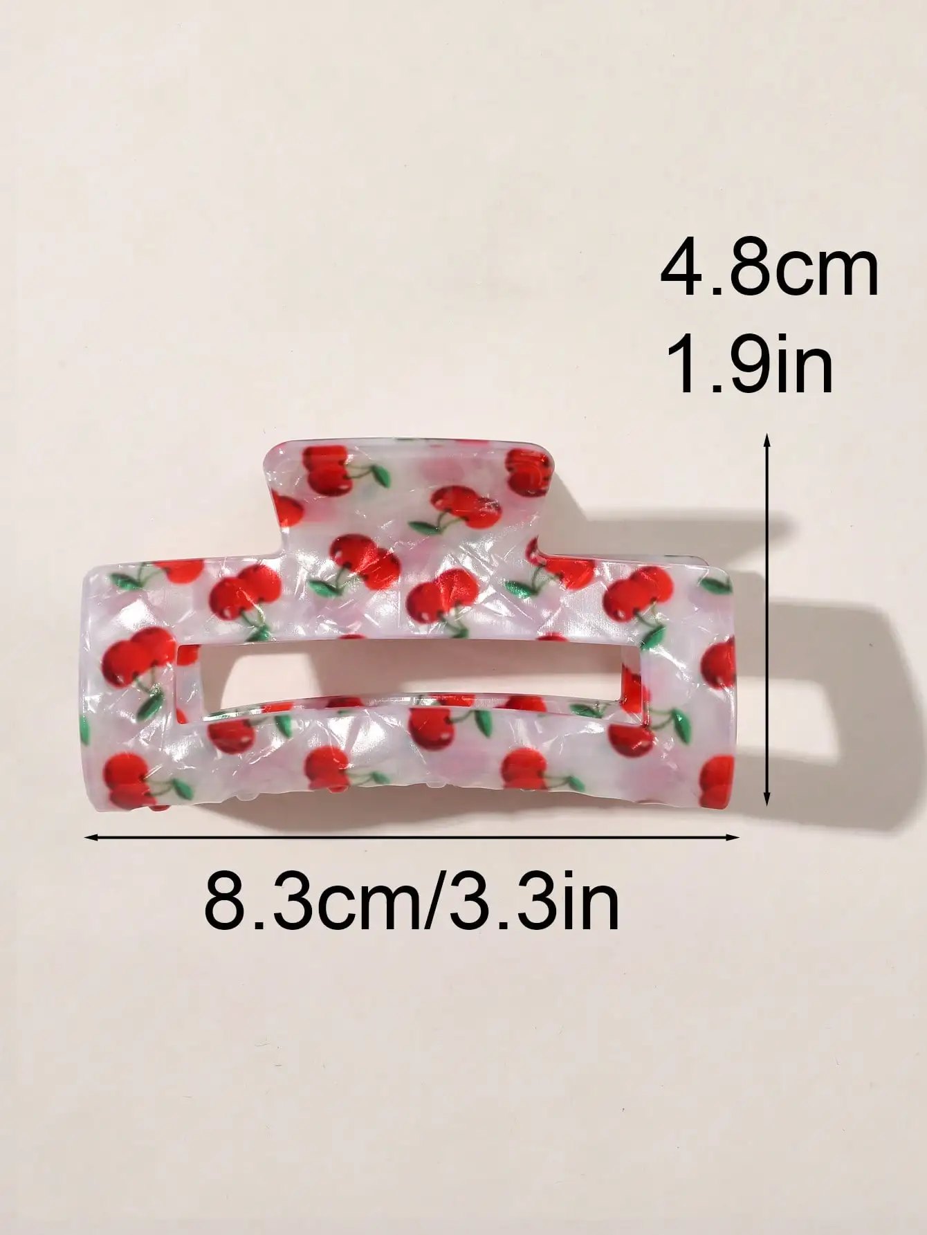 1Pcs Vintage Rote Kirsche Haar Klaue Clips Haar Klemme Weibliche Blume Haar Zubehör Platz Haar Kiefer Clip Haar barrettes für Frauen – Detail 7