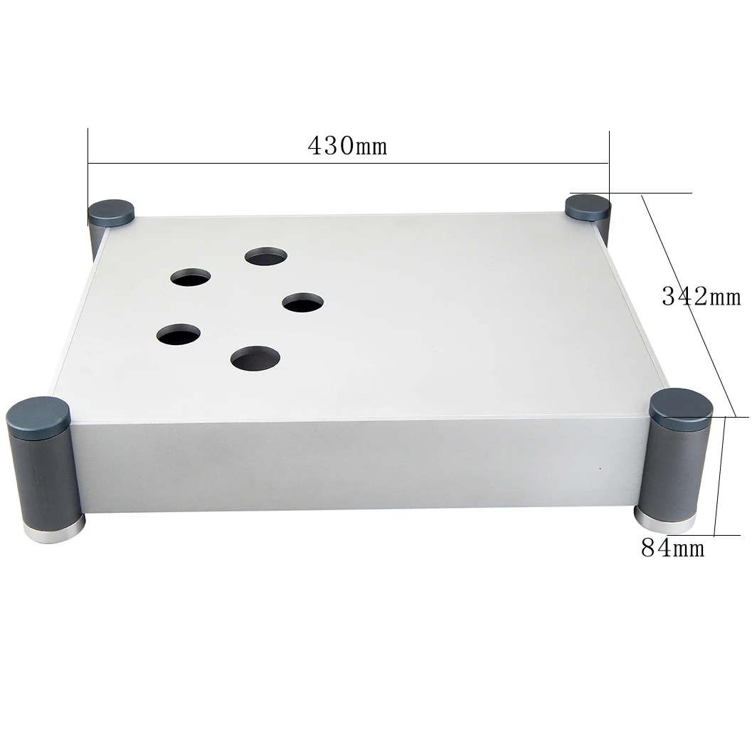 HIFI 300B 튜브 앰프 알루미늄 섀시 쉘, 300B 튜브 앰프 알루미늄 인클로저 300B 섀시 (W342mm H84mm D430mm)