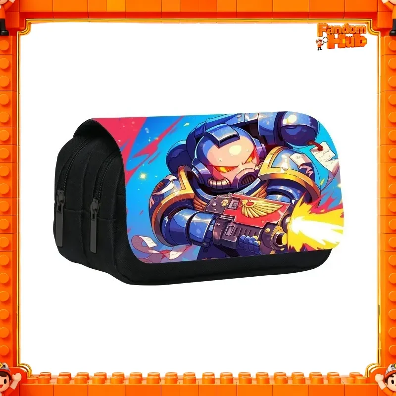 

HOT SALE WH40,000: Space Marines 2 Peripherals Student Back To School Anime Cartoon Print Portable Stationery Bag Gift For Fans