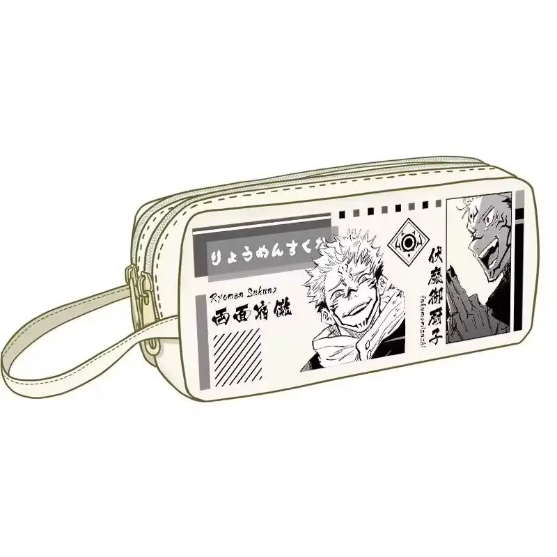 Anime Jujutsu Kaisen Cute Pencil Case Satoru Gojo Cosplay Student Pencil Bags Storage Bags Stationery Office Supplies Fans Gift