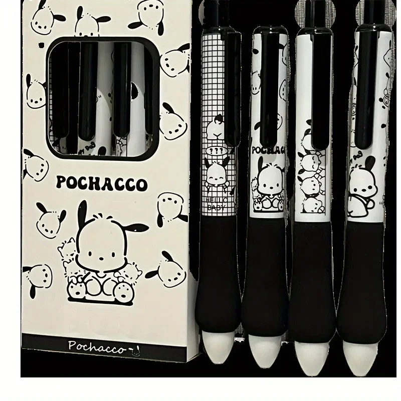 4pcs Kawaii Sanrio Pochacco Gel Pen Set Adorable Design Quick-Drying Ink Smooth Writing Durable Stationery Students Supplies