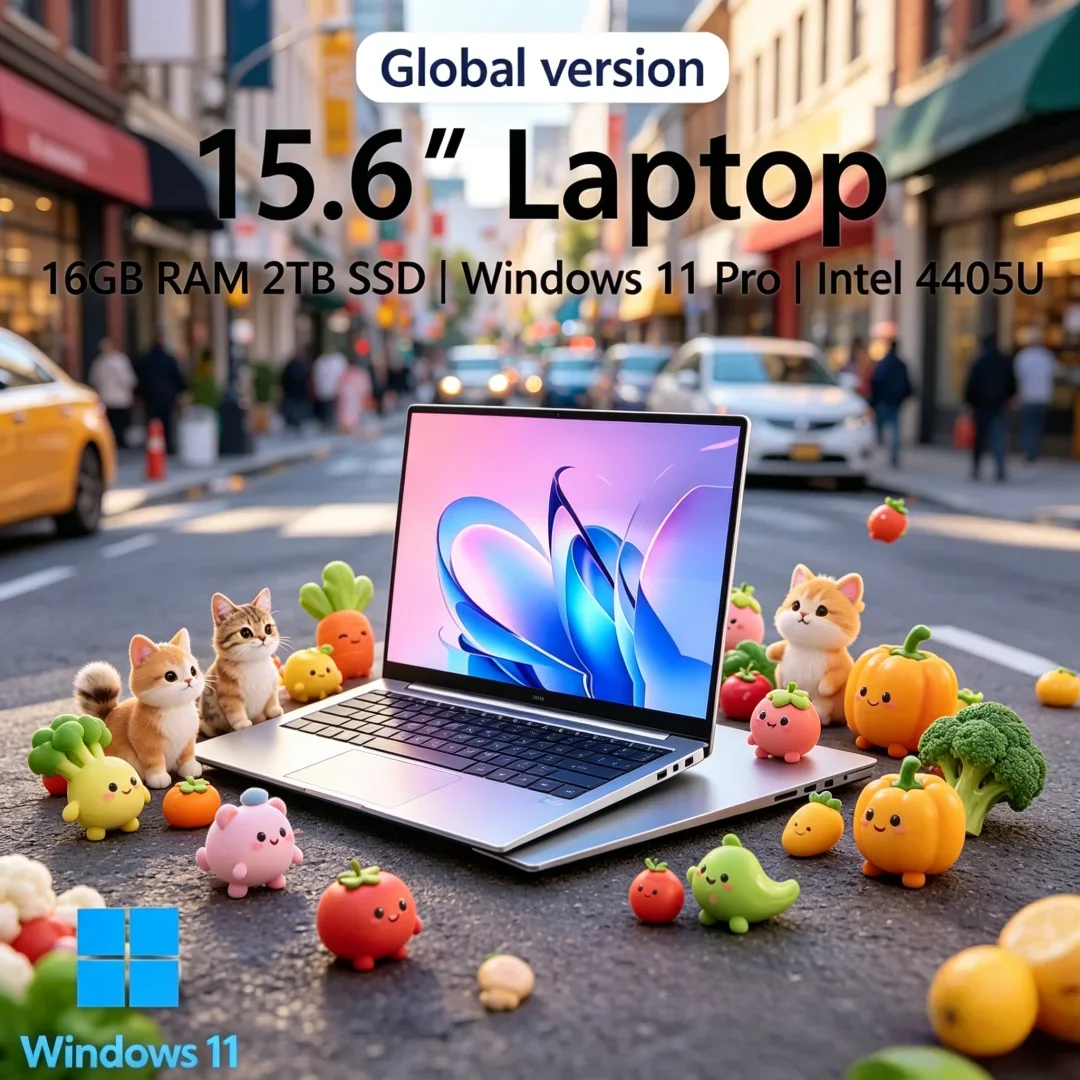2026 Lucid Svelte‑Framed Laptop 15.6 16GB RAM 2TB SSD Intel 4405U Zephyrine Gaming PC 1920*1080 Display Quiescent Office Study