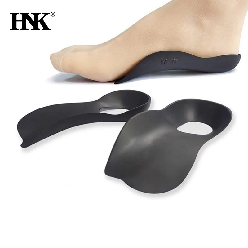 Black White Large Size Insole For Flat Foot O-shaped Legs Arch Support Plantar Fasciitis Shoes Orthopedic Insoles For Flat Feet