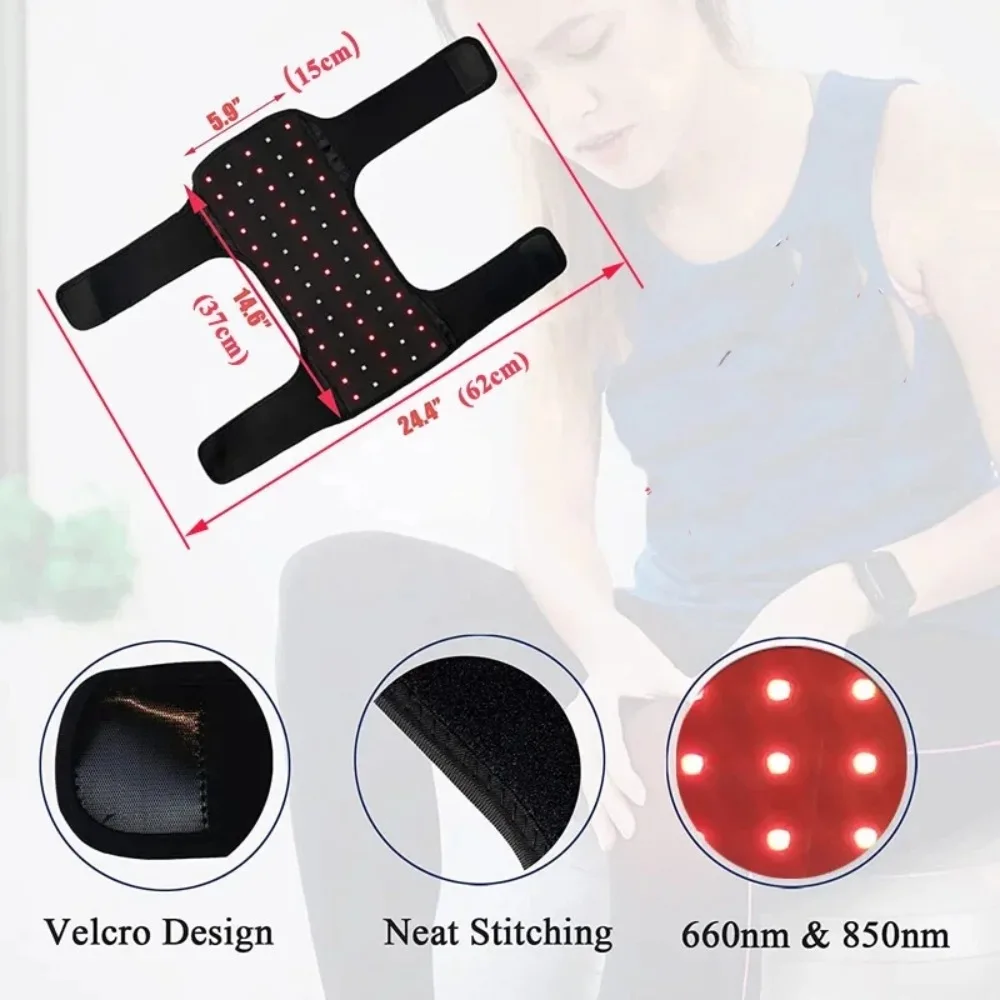 Red Infrared Light Therapy Pad Blanket for Knee Shoulder Elbow Pain Relief Body Relaxation Healthcare Portable Home Use Device