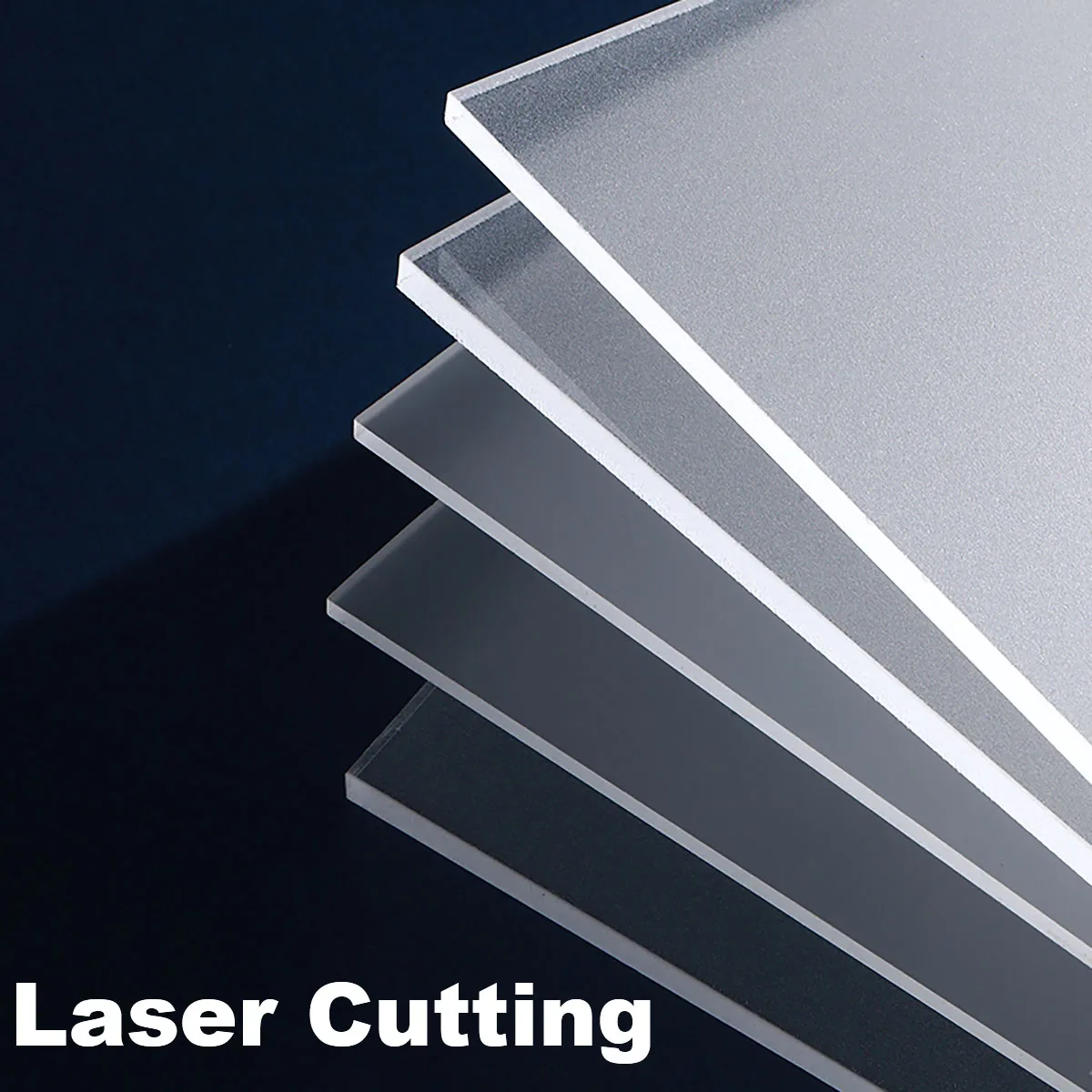 

Frosted Acrylic Board 2-20mm Thick Matt Translucent Sheet for DIY Decoration in Multiple Sizes 100x100mm 200x200mm 200x300mm 300