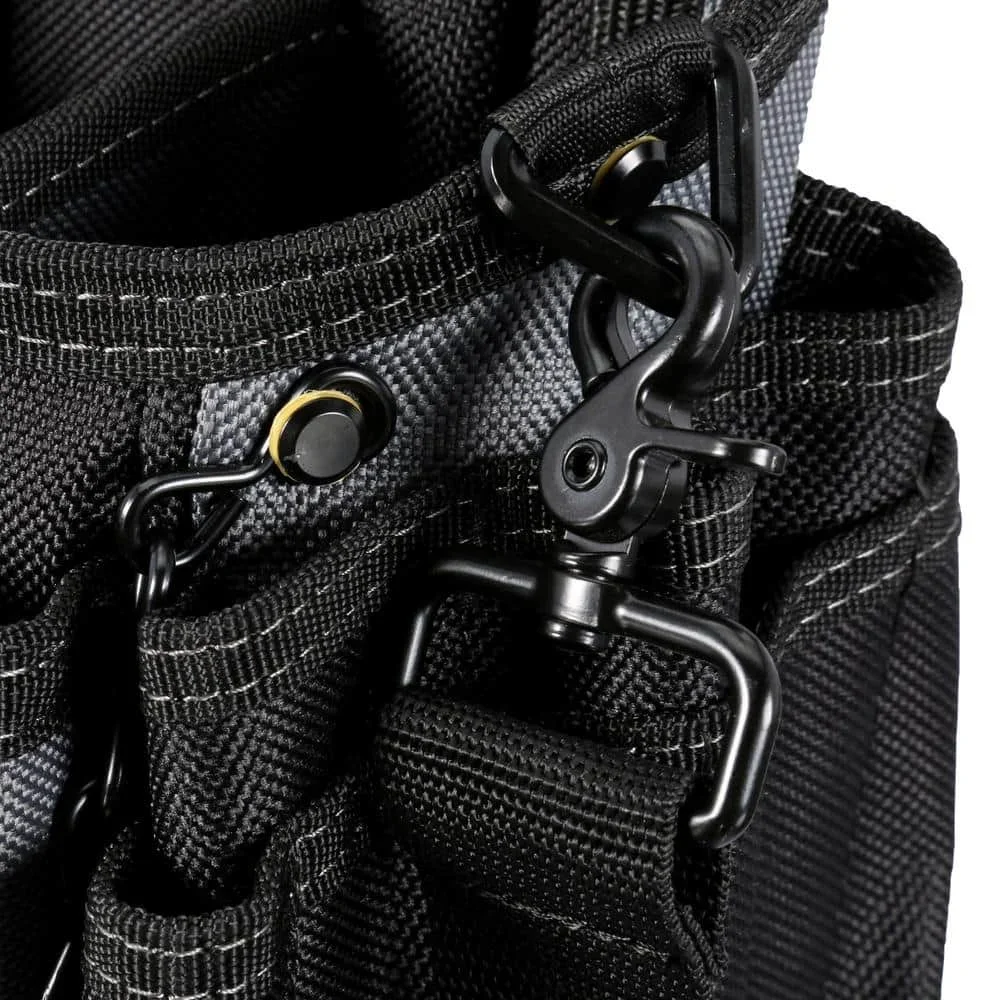 TOUGHBUILT TB-CT-114 Pochette pour électricien Journeyman + bandoulière épaisse, sac de taille de rangement de grande capacité