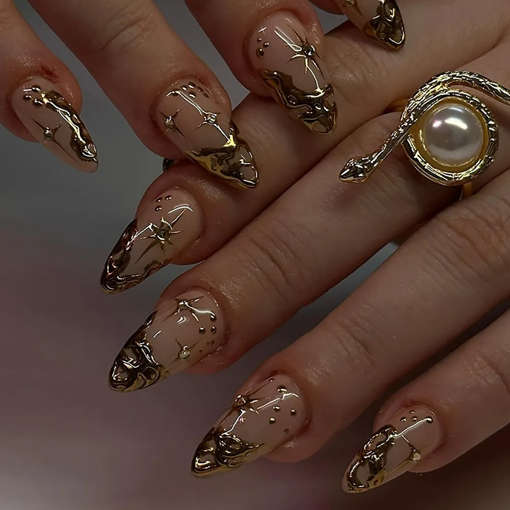 3D Flower Bow Love Nail Tips Full Cover False Nail with Jelly Stickers Leopard Print Press On Nails For Women Girl Fake Nail