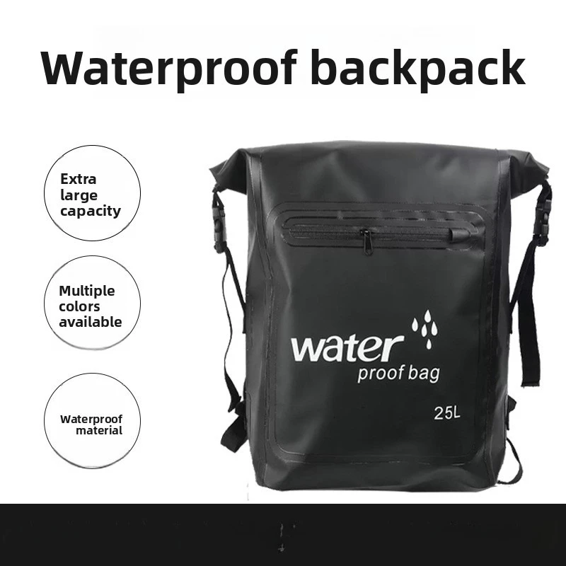 

Водонепроницаемый рюкзак большой емкости - портативная сумка-ведро для пляжа и кемпинга, дрифта и пешего туризма