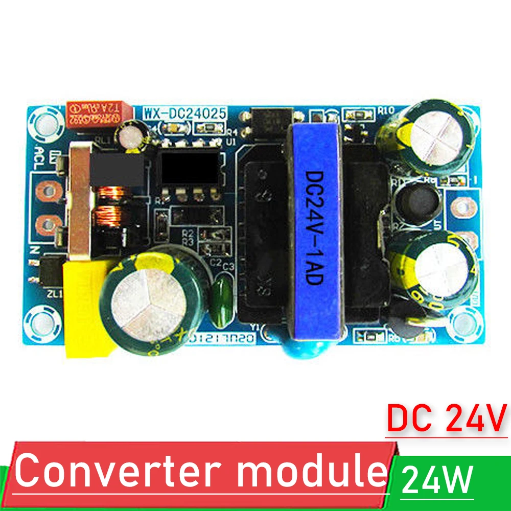 25W AC-DC وحدة محول AC 110V 120v 220V 240v إلى 24V 1A التبديل منخفضة تموج امدادات الطاقة
