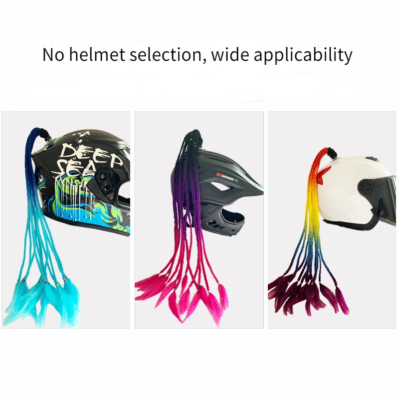 Motorcycle Riding Motorcycle Helmet Dirty Braid Balance Helmet Dirty Braid Sucker Ornament Braid Road Motorcycle Accessories