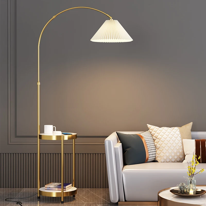 

Fishing floor lamp Nordic light luxury living room simple sofa coffee table storage bedroom ins wind integrated desk lamp