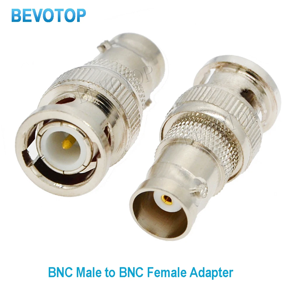 

100PCS/lot BNC Male Plug to BNC Female Jack Straight for WiFi Antenna Radio Antenna BNC to BNC RF Coaxial Adapter Wholesales