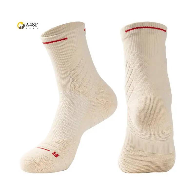 

A48F-1 пара противоскользящих спортивных носков для мужчин и женщин, футбольные носки, нескользящие носки-тапочки, тренировочные носки для футбола