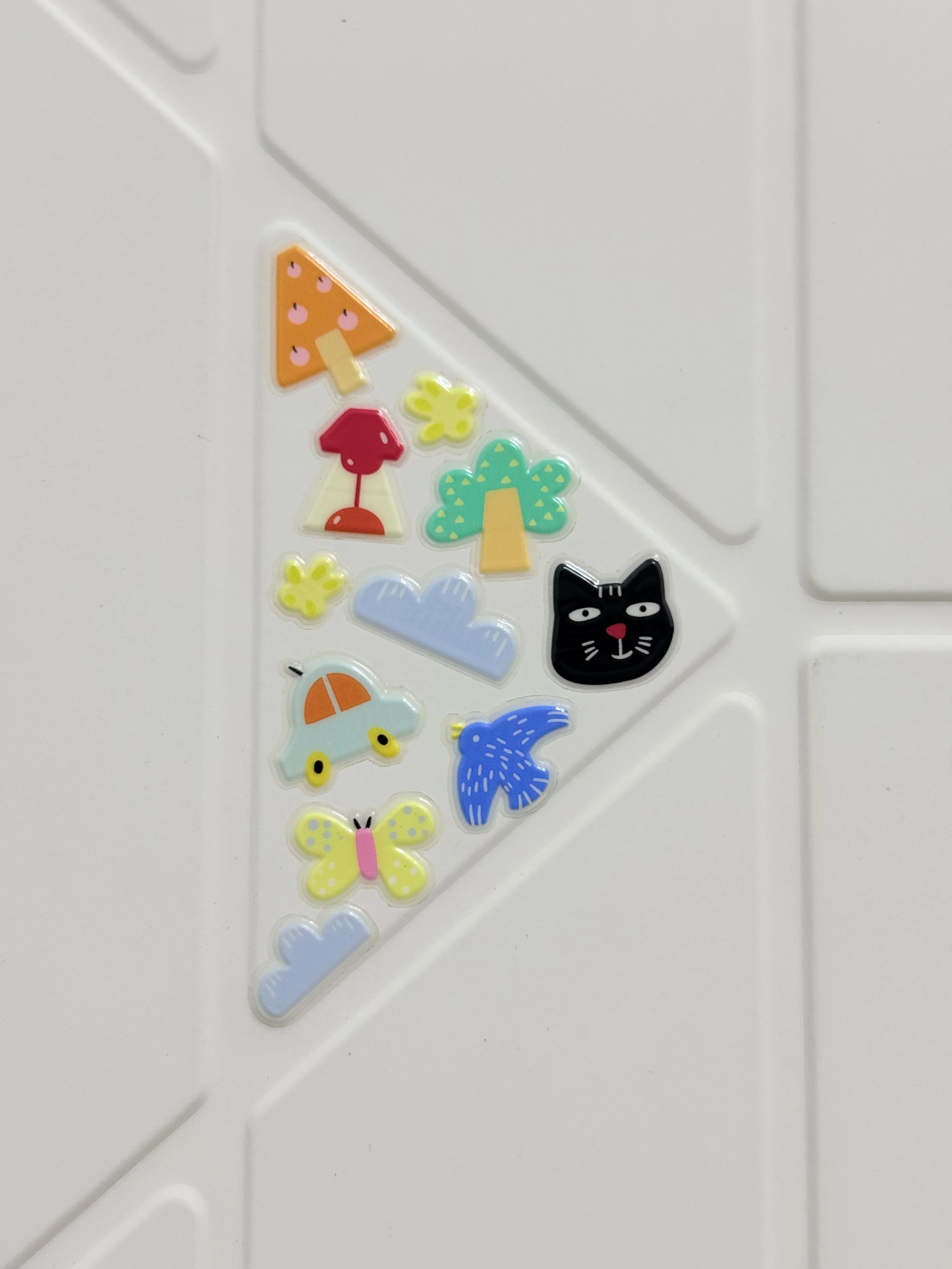 Little Black Cat DIY Mobile Phone Sticker High-value Illustration Ins Style Three-dimensional 3D Adhesive Jelly Sticker